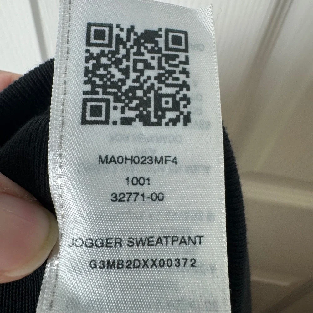 True Religion Jogger Sweatpant Mens 2XL Black Gold Horseshoe Logo MA0H023MF4